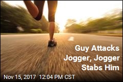 Guy Attacks Jogger, Jogger Stabs Him