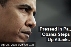 Pressed in Pa., Obama Steps Up Attacks