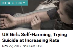 US Girls Self-Harming, Trying Suicide at Increasing Rate