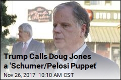 Trump Calls Doug Jones a &#39;Schumer/Pelosi Puppet&#39;