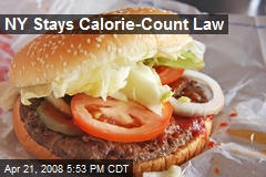 NY Stays Calorie-Count Law
