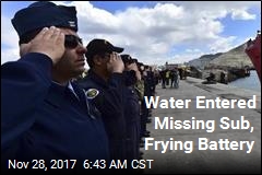 Water Entered Missing Sub, Frying Battery