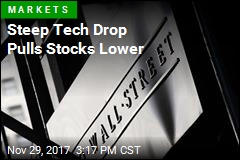 Steep Tech Drop Pulls Stocks Lower