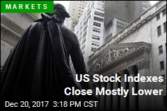 US Stock Indexes Close Mostly Lower