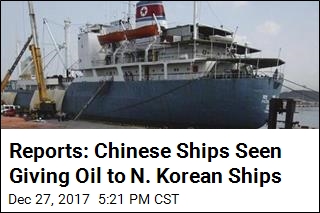 Chinese Ships Allegedly Selling Oil to N. Korea Ships