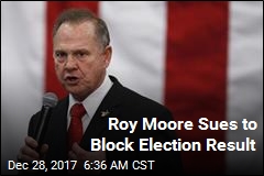 Roy Moore Sues to Block Election Result