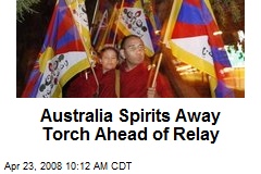 Australia Spirits Away Torch Ahead of Relay