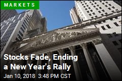 Stocks Fade, Ending a New Year&#39;s Rally