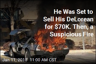 Tale of Bizarre DeLorean Fire Ignites Suspicion