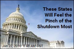 These States Will Feel the Pinch of the Shutdown Most