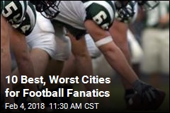 10 Best, Worst Cities for Football Fanatics