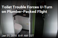 Toilet Trouble Forces U-Turn on Plumber-Packed Flight