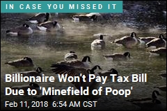 Billionaire Rebels Against Taxes&mdash;Over Goose Poop