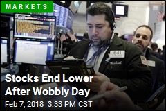 Stocks End Lower After Wobbly Day