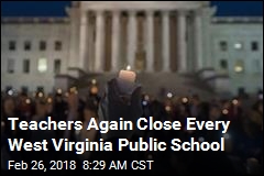 Teachers Again Close Every West Virginia Public School