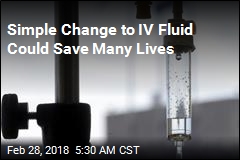 Using Different IV Fluid Could Save 70K Lives a Year