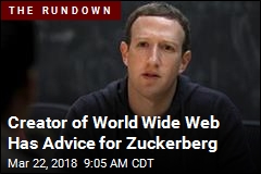 Creator of World Wide Web Has Advice for Zuckerberg