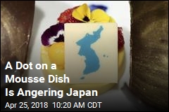 A Dot on a Mousse Dish Is Angering Japan