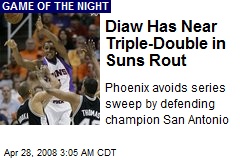 Diaw Has Near Triple-Double in Suns Rout