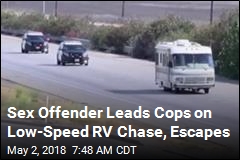 Sex Offender Leads Hours-Long RV Chase, Escapes on Foot