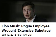 Elon Musk Says Employee Conducted &#39;Extensive Sabotage&#39;