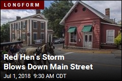Red Hen&#39;s Storm Blows Down Main Street