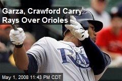 Garza, Crawford Carry Rays Over Orioles