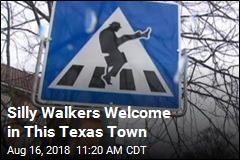 Silly Walkers Welcome in This Texas Town