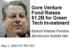 Gore Venture Fund Raises $1.2B for Green Tech Investment