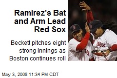 Ramirez's Bat and Arm Lead Red Sox