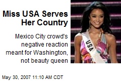 Miss USA Serves Her Country