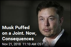 Musk Puffed on a Joint. Now, Consequences