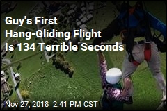 Guy&#39;s First Hang-Gliding Flight Goes Scarily Wrong
