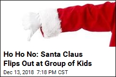 Ho Ho No: Santa Claus Flips Out at Group of Kids