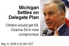 Michigan Settles on Delegate Plan