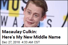 Macaulay Culkin: Here&#39;s My New Middle Name