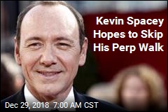 Kevin Spacey Trying to Avoid His Perp Walk