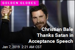 Christian Bale Thanks Satan in Acceptance Speech