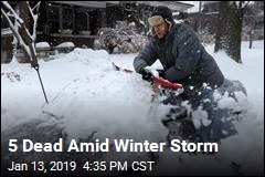 5 Dead Amid Winter Storm