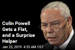 Colin Powell Gets a Flat, and a Surprise Helper