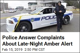 Police Answer Complaints About Late-Night Amber Alert