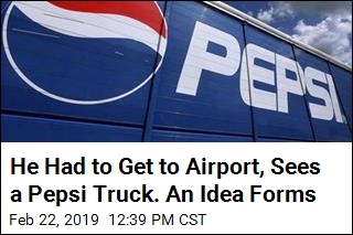 He Had to Get to Airport, Sees a Pepsi Truck. An Idea Forms