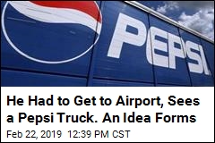 He Had to Get to Airport, Sees a Pepsi Truck. An Idea Forms
