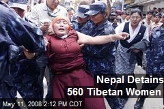Nepal Detains 560 Tibetan Women