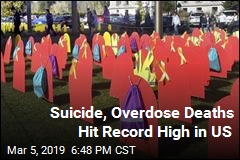 Suicide, Overdose Deaths Hit Record High in US