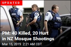 30 Feared Dead in NZ Mosque Shootings