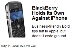 BlackBerry Holds Its Own Against iPhone
