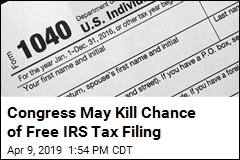 Congress May Kill Chance of Free IRS Tax Filing