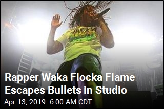 Rapper Waka Flocka Fame Escapes Bullets in Studio