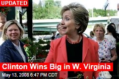 Clinton Wins Big in W. Virginia